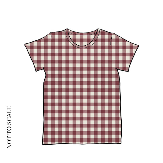 Berry Gingham T-Shirt