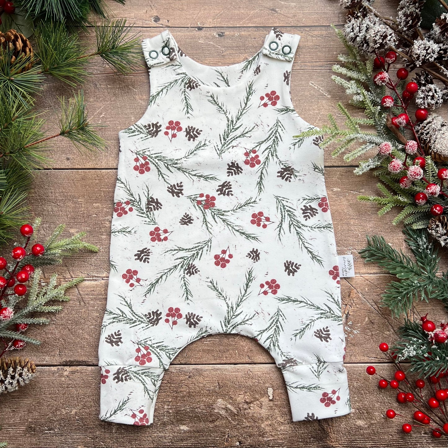 Winter Berries Romper 0-3m