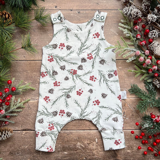 Winter Berries Romper 0-3m