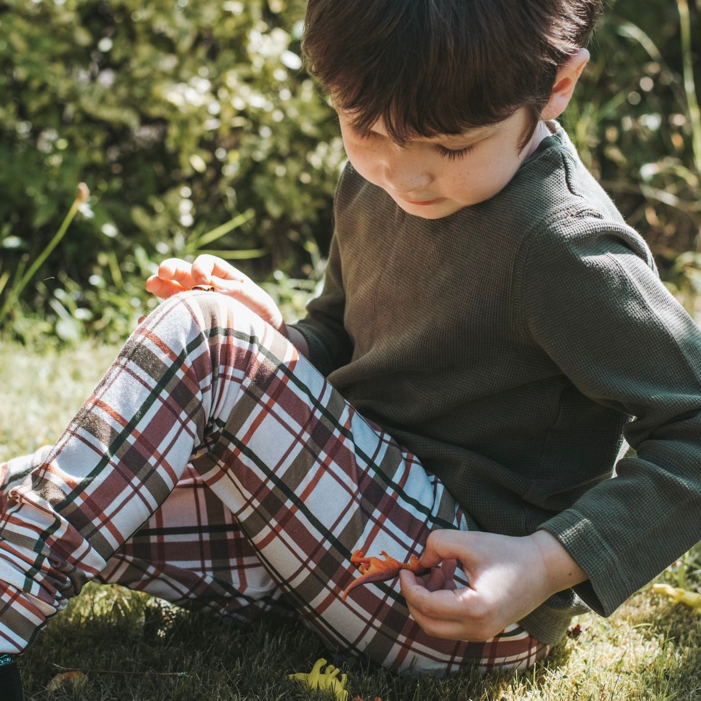 Wild Wood Check Leggings 5-6 years