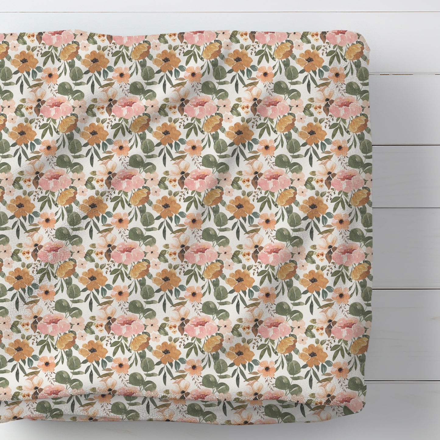 Vintage Blooms Sherpa Blanket