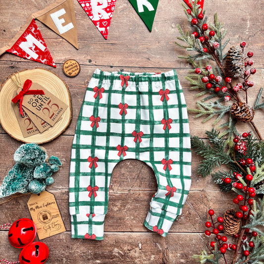 Christmas Gingham Child & Baby Harems