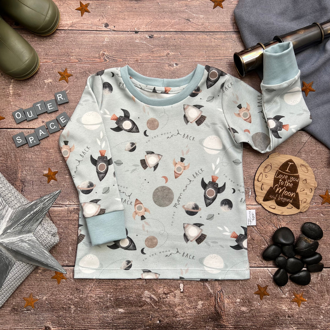 Outer Space Long Sleeve T-Shirt 12-18m