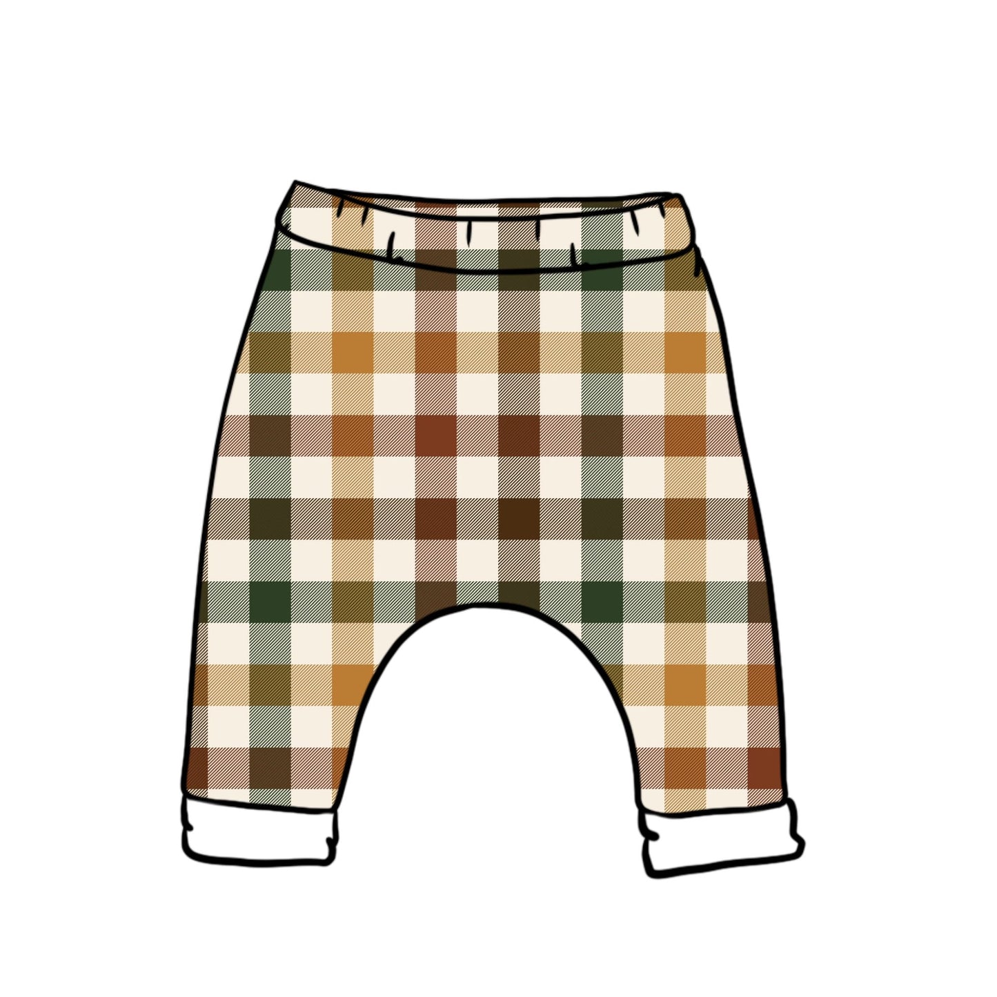 Autumn Plaid Child & Baby Harems