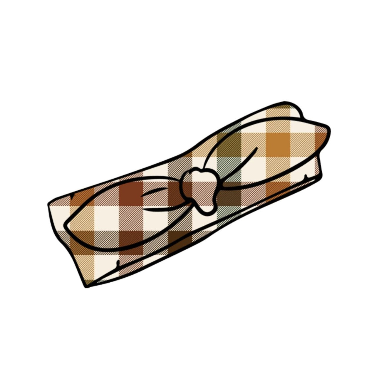 Autumn Plaid Child & Baby Knot Bow Headband