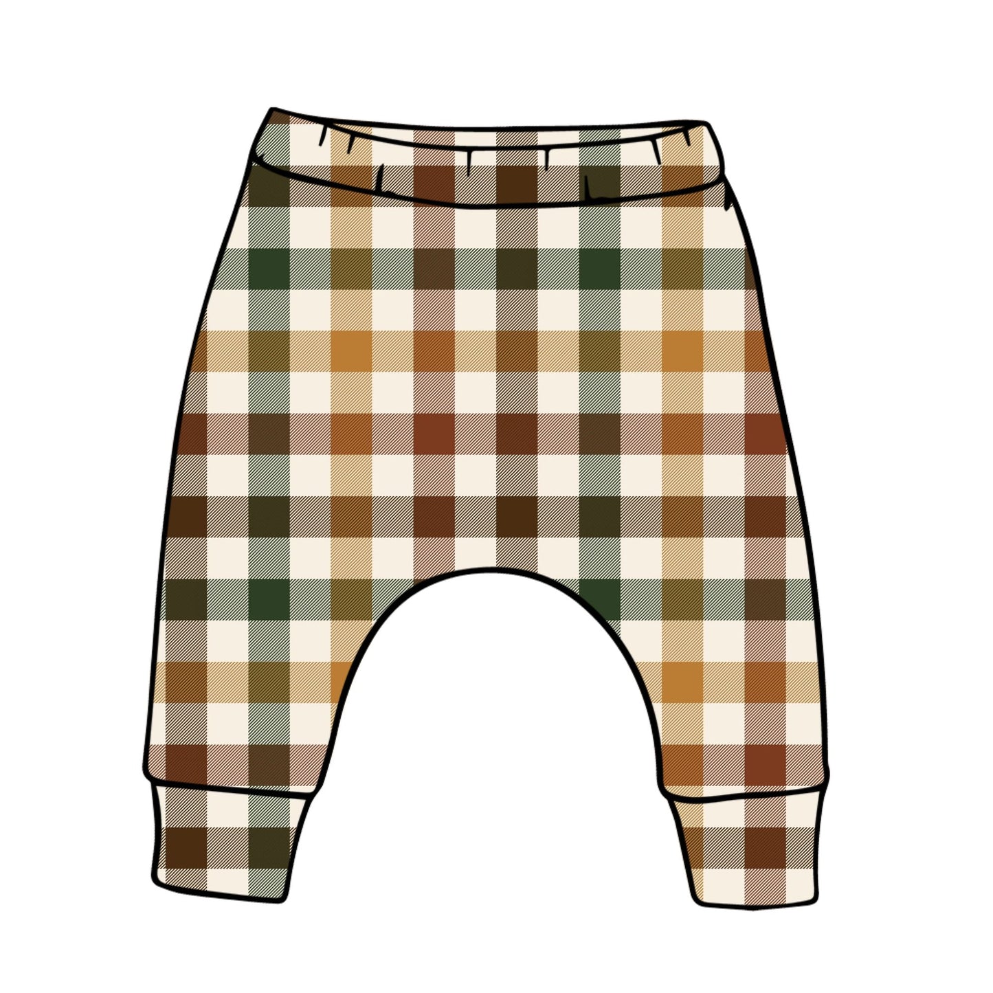 Autumn Plaid Child & Baby Harems