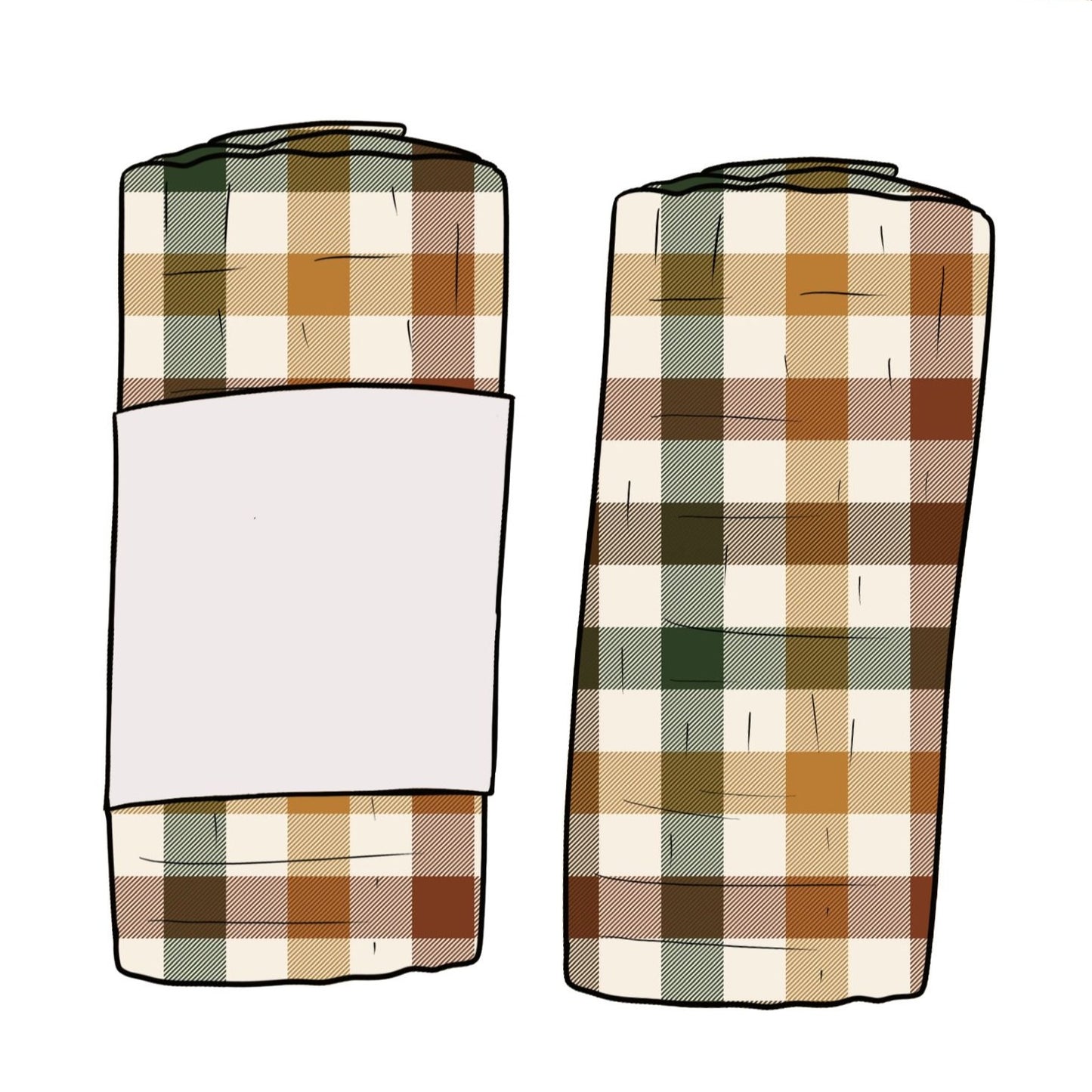 Autumn Plaid Baby & Toddler Muslin Swaddle Blanket