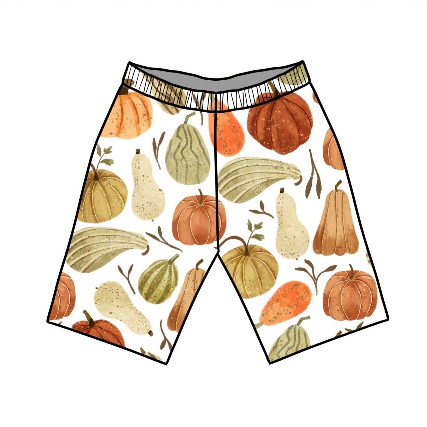 Autumn Squashes Child & Baby Hemmed Shorts