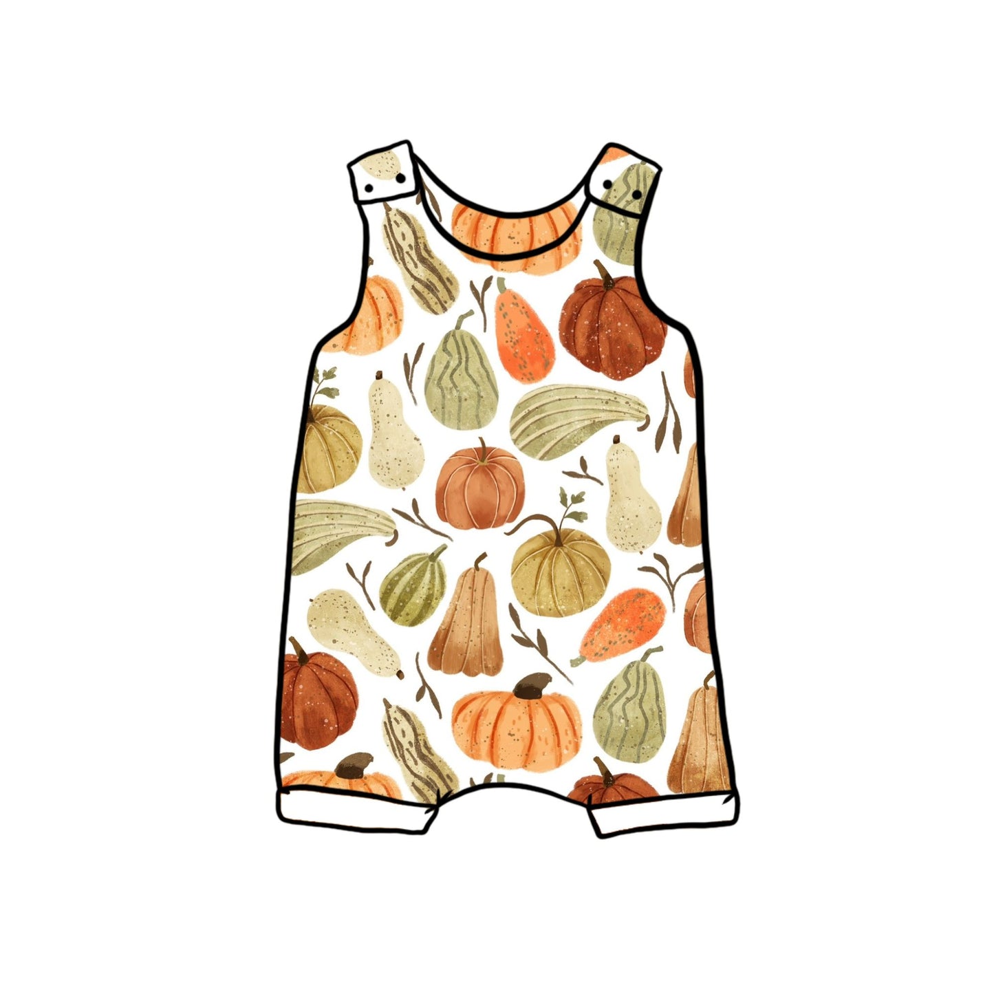 Autumn Squashes Child & Baby Short Romper