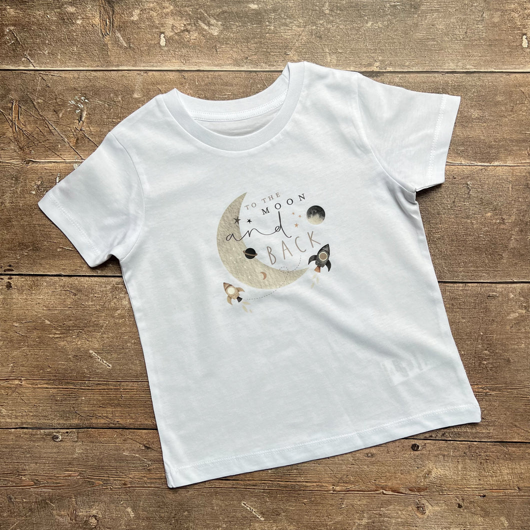 Loved to the Moon and Back T-Shirt 12-18m