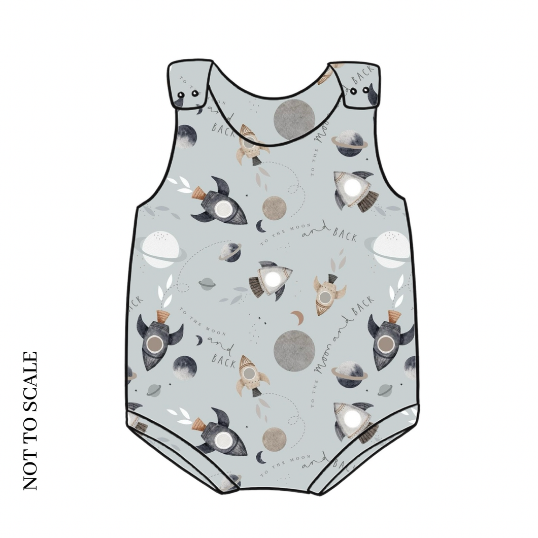 Outer Space Bloomer Romper