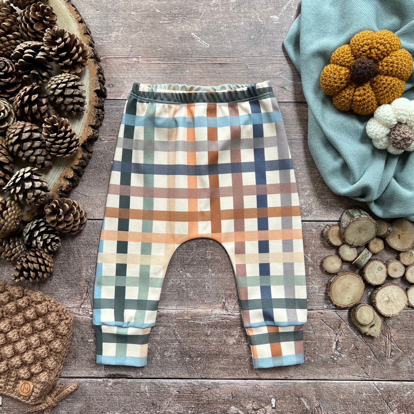 Boho Gingham Harems 9-12m
