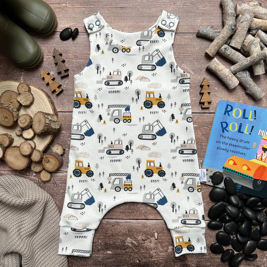 Construction Romper 0-3m