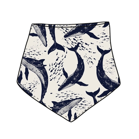 Whale Pod Dribble Bib