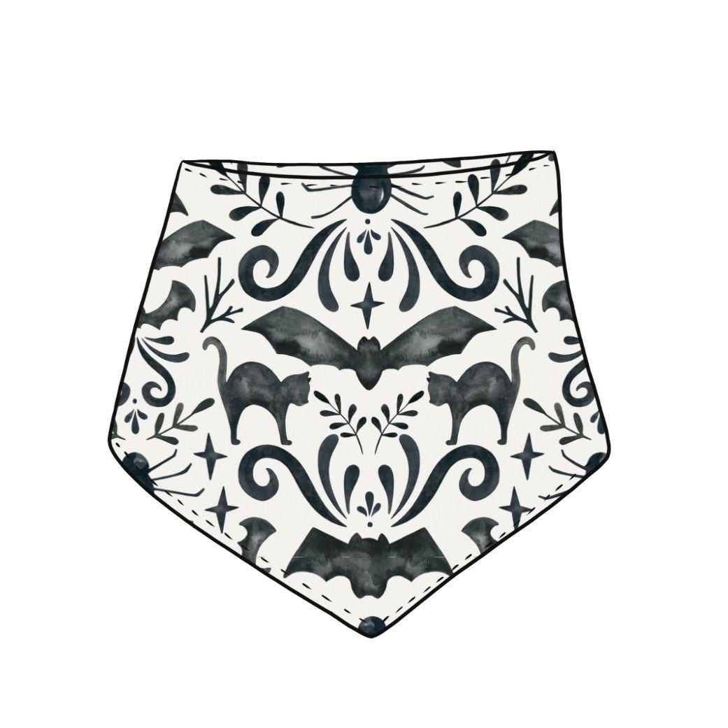 Monochrome Halloween Baby & Toddler Dribble Bib