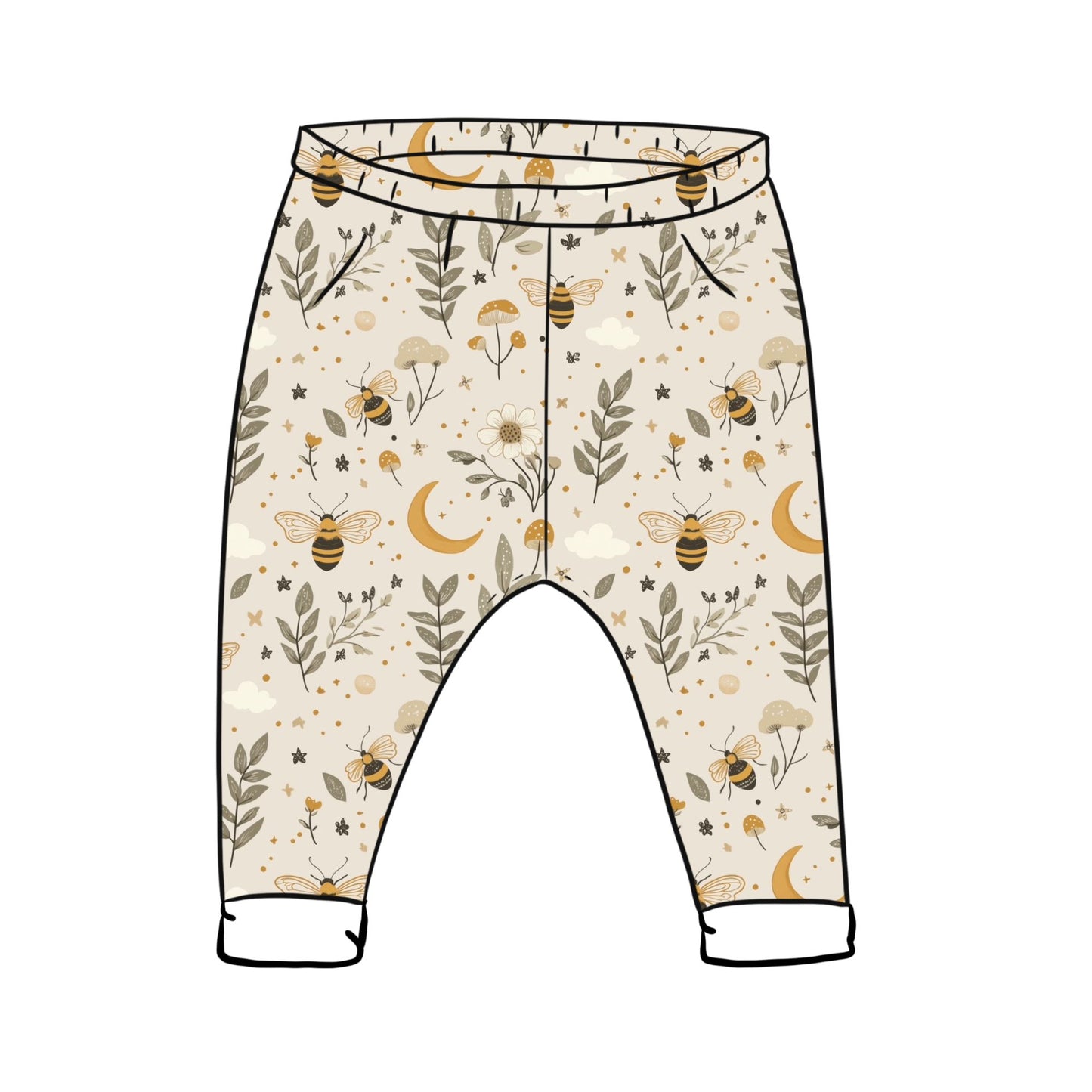 Bees & Moon Toddler & Child Leggings