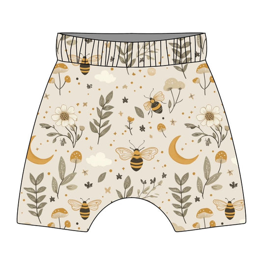Bees & Moons Child & Baby Hemmed Shorts
