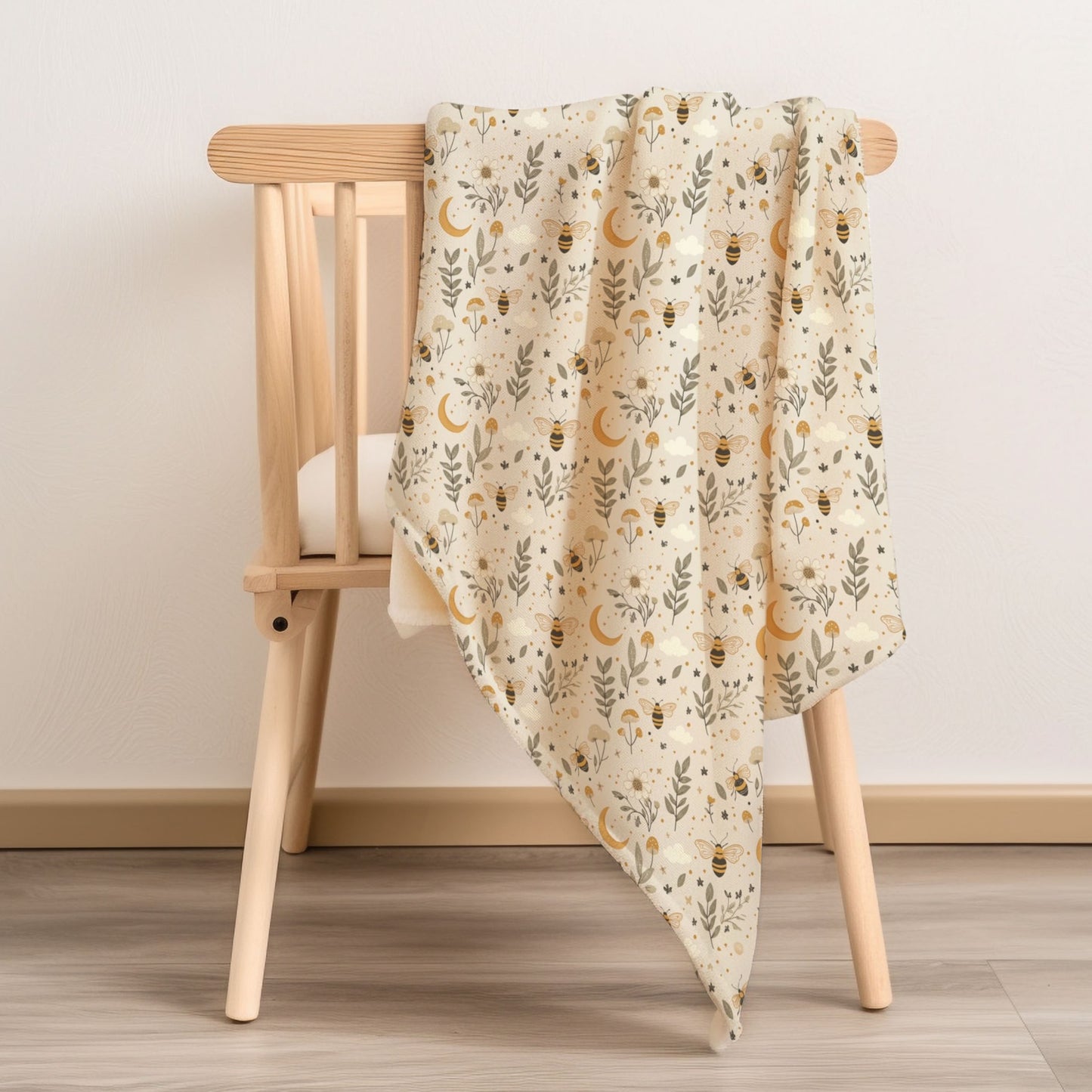 Bees & Moon Child & Baby Snuggle Blanket