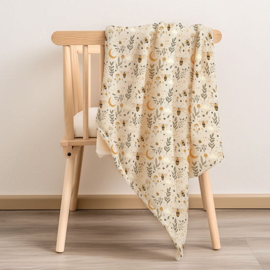 Bees & Moon Child & Baby Snuggle Blanket
