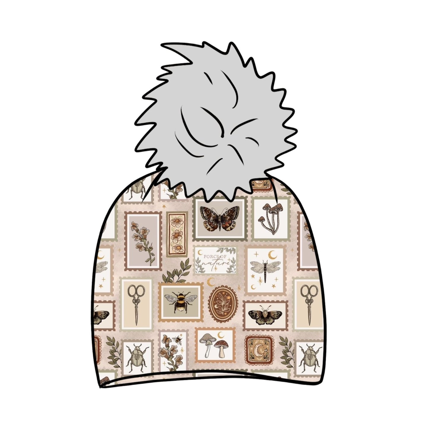 Botany Stamps Toddler & Child Bobble Hat