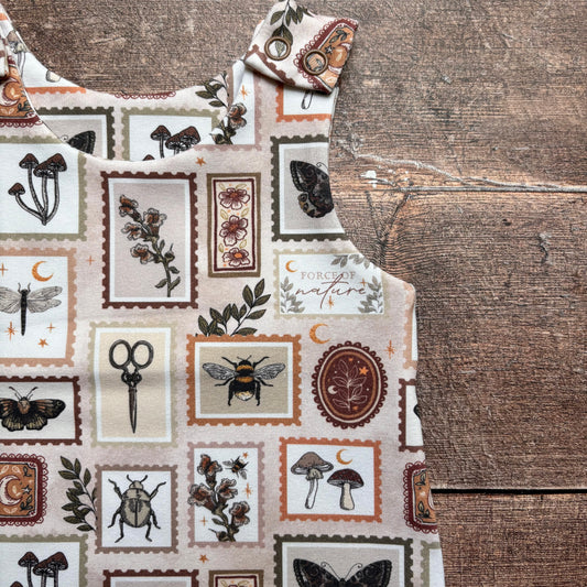 Botany Stamps Child & Baby Bloomer Romper