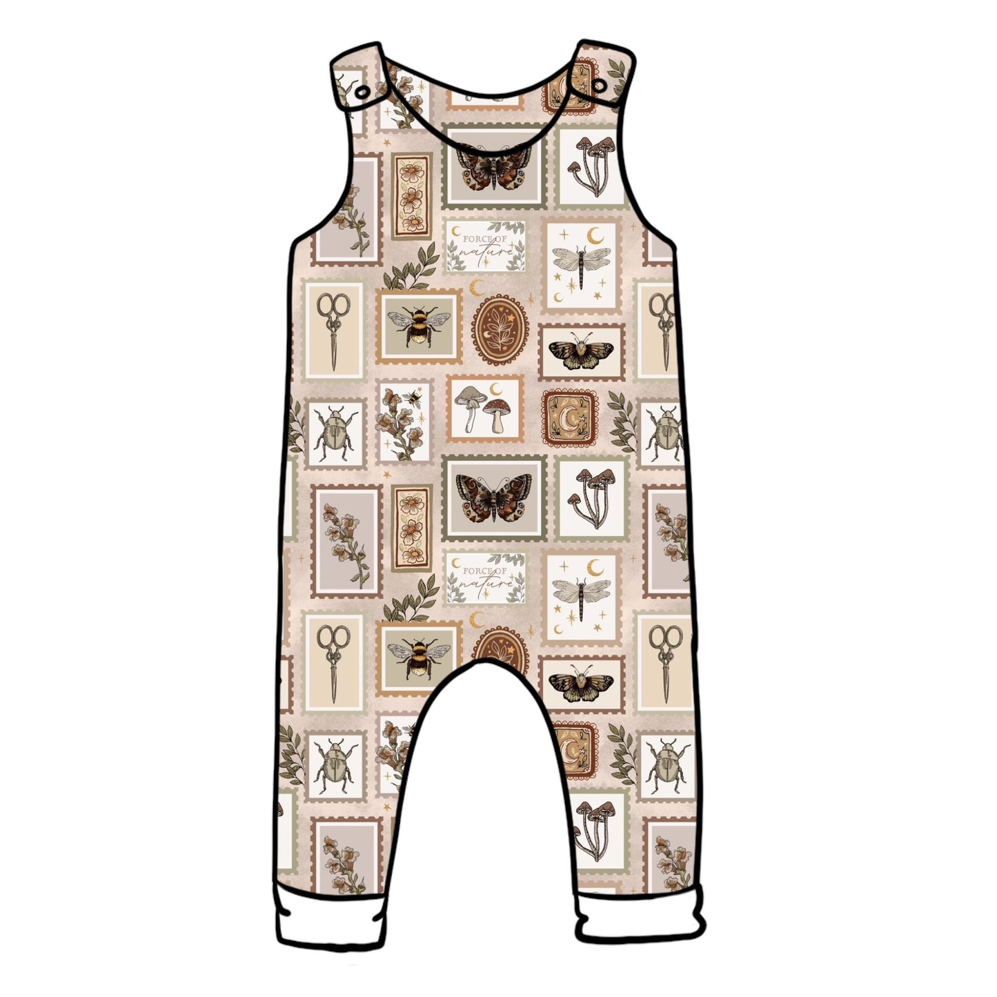 Botany Stamps Child & Baby Full Length Romper