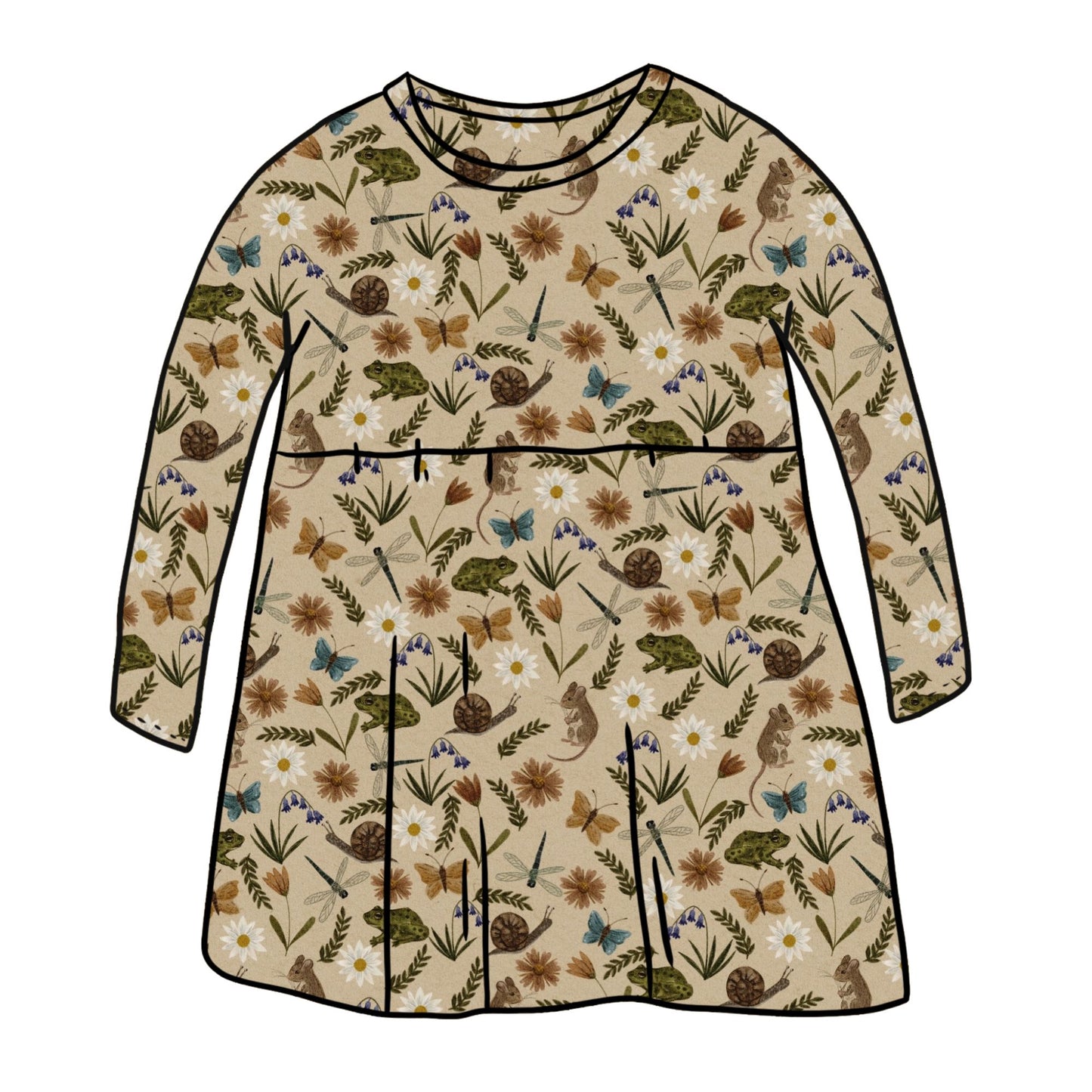 Busy Meadow Child & Baby Long Sleeve Dress