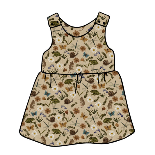 Busy Meadow Child & Baby Pinafore Dress