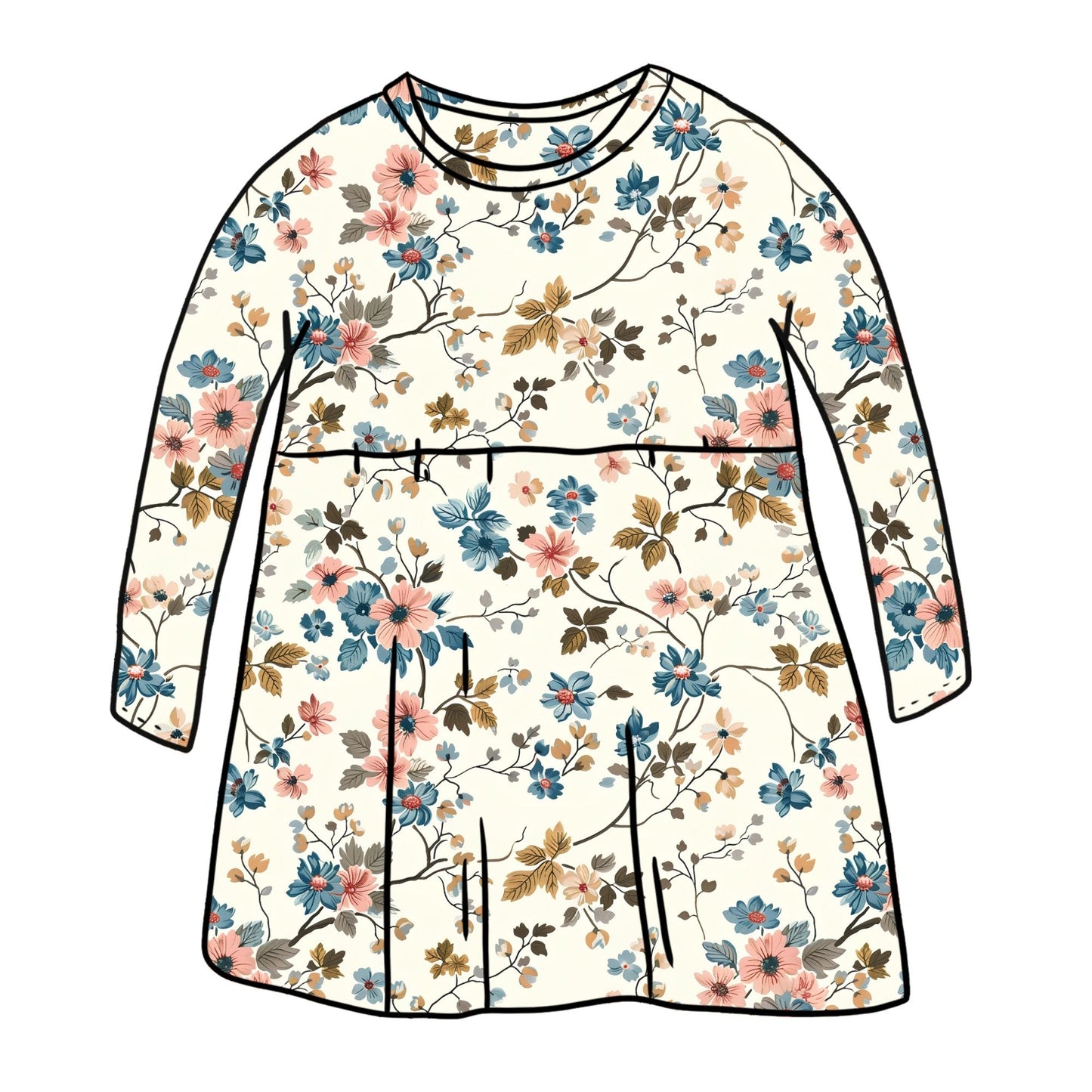 English Garden Child & Baby Sleeved Dress - 3 options