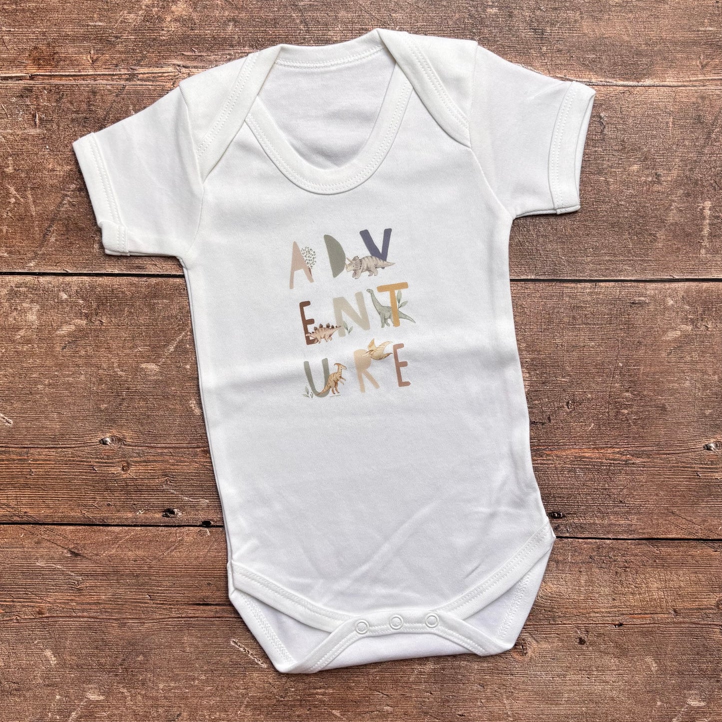 Adventure short sleeve bodysuit 3-6m