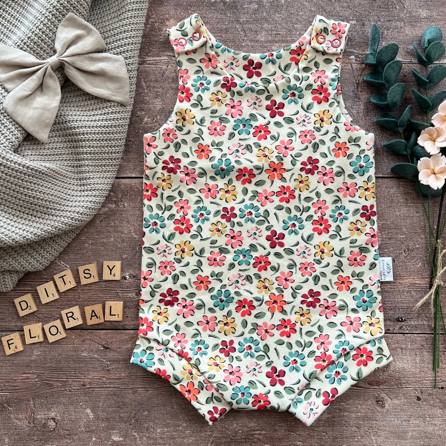 Ditsy Floral Child & Baby Bloomer Romper
