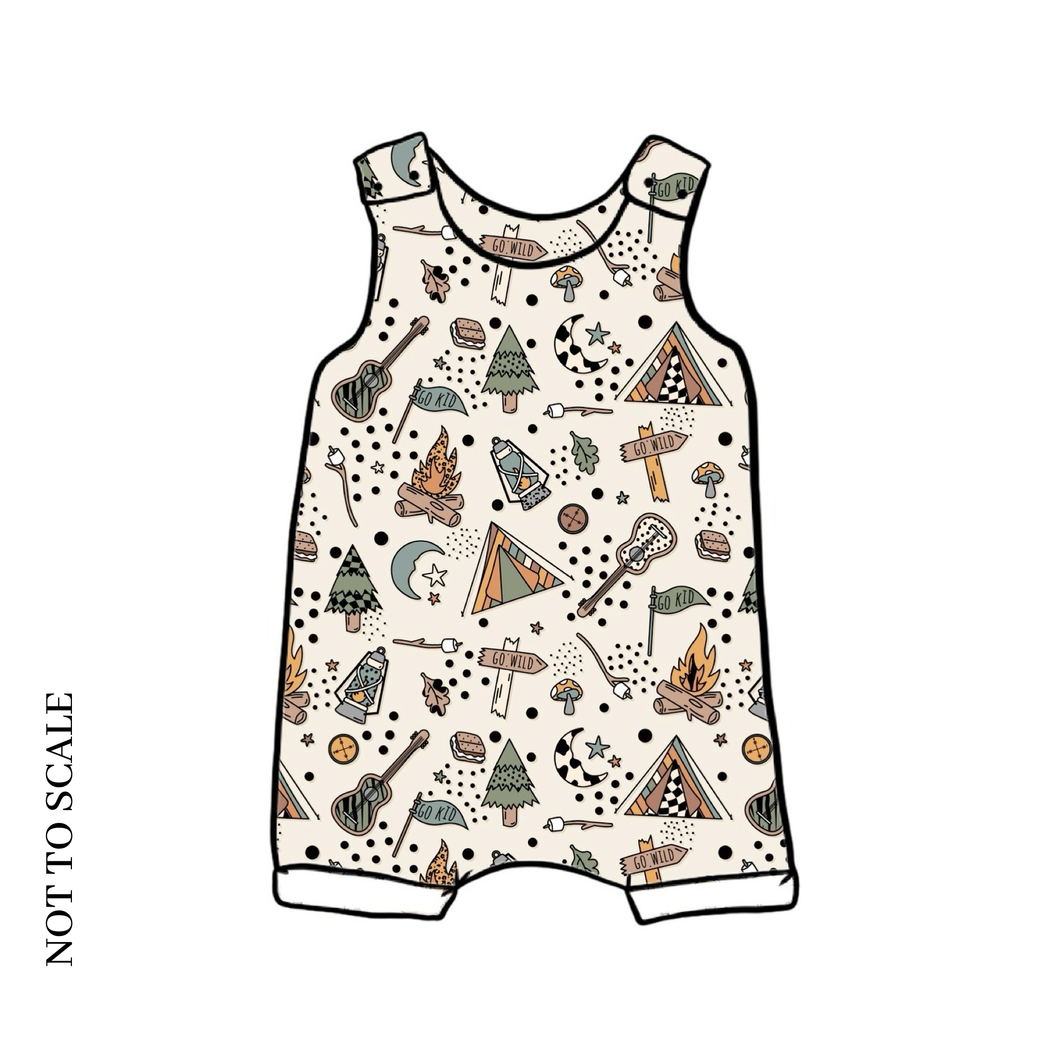 The Great Outdoors Short Romper / Dungarees