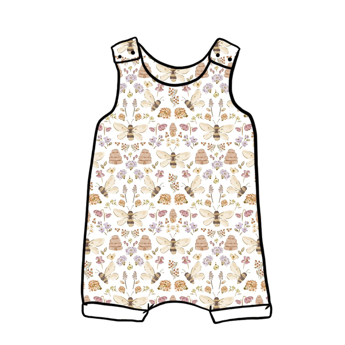 Honey Bee Child & Baby Short Romper