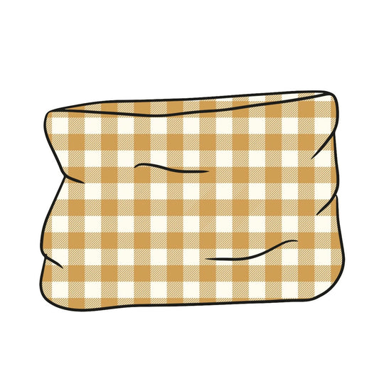 Ochre Gingham Snood