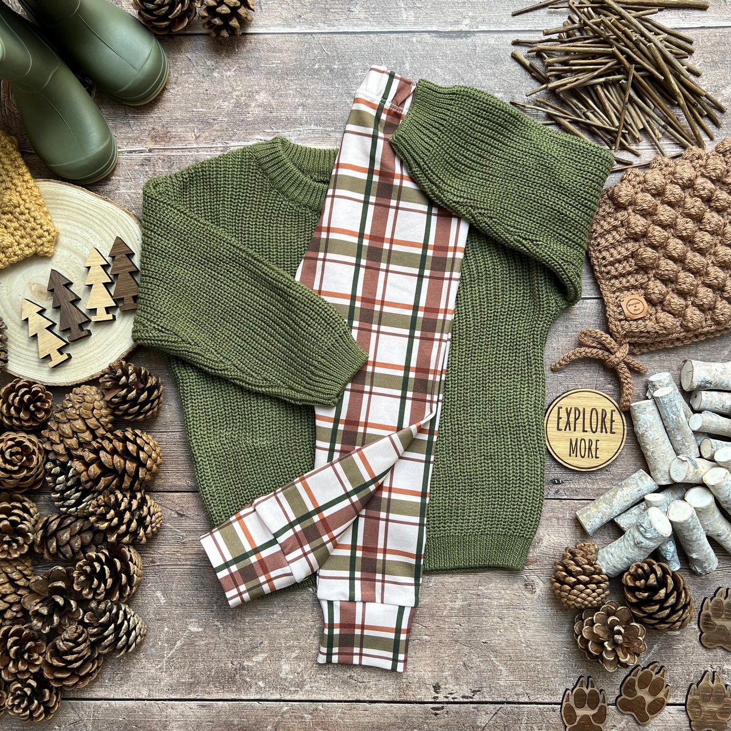 Wild Wood Check Harems