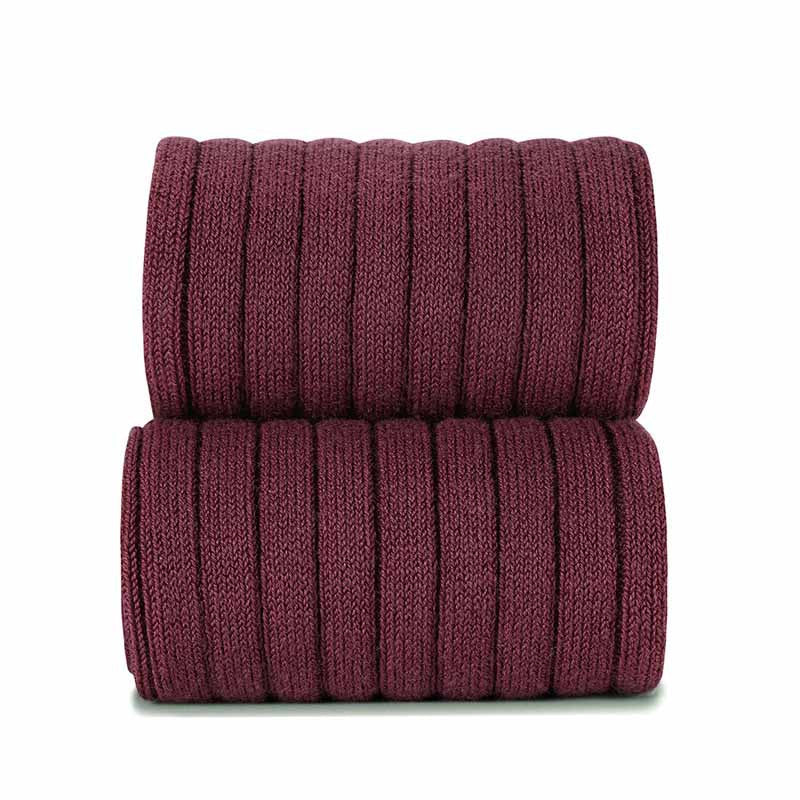 Cóndor Cotton Rib Ankle Socks - GARNET
