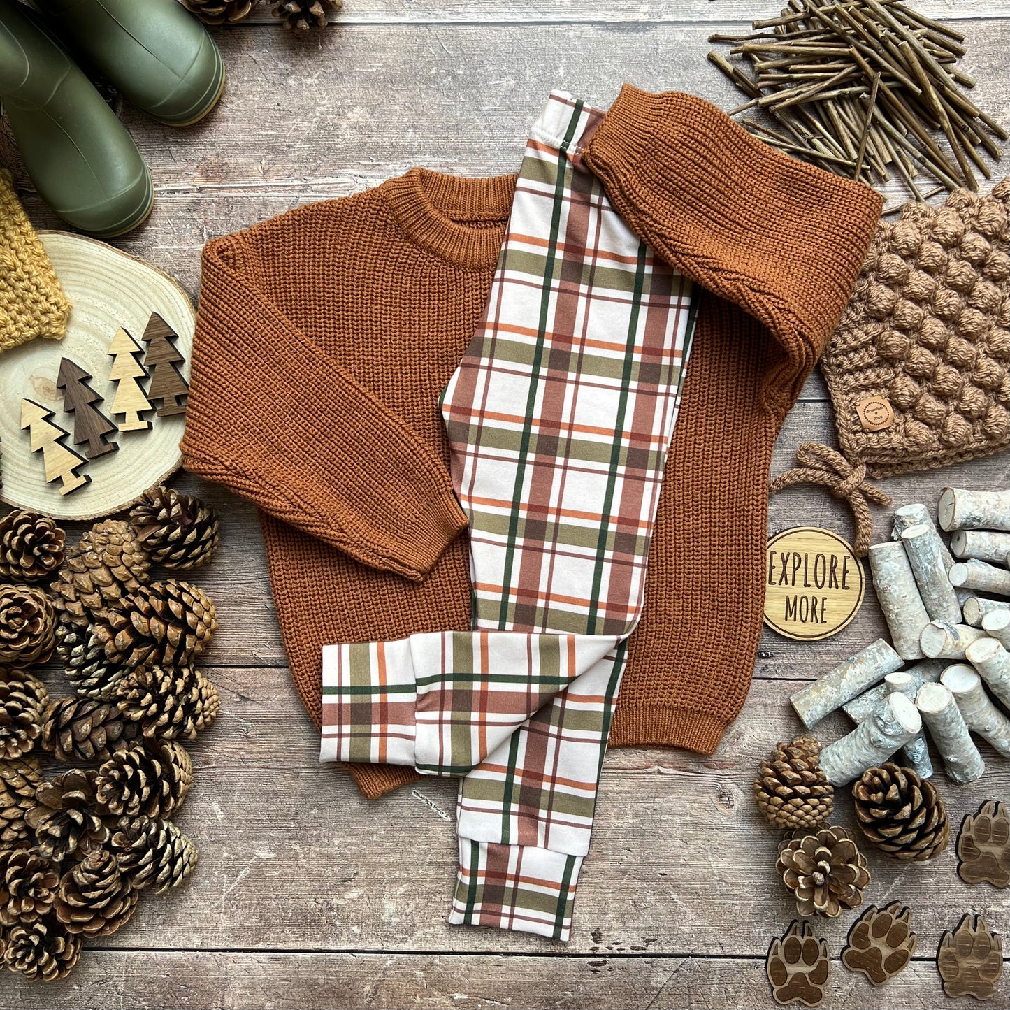 Wild Wood Check Harems