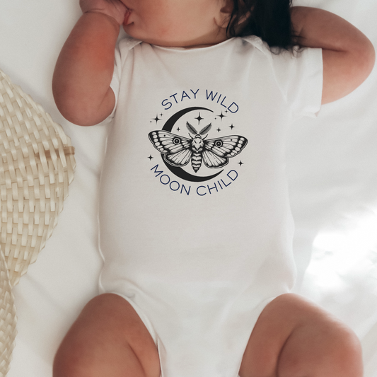 Stay Wild Moon Child Baby Bodysuit