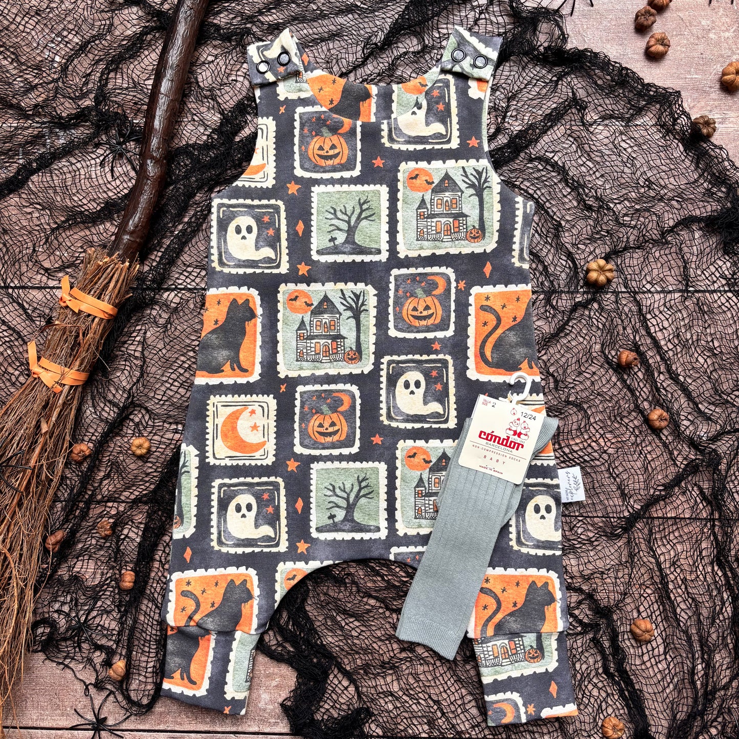 Halloween Stamps Child & Baby Full Length Romper