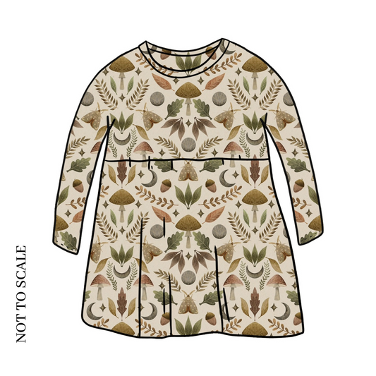 Moth & Moon Child & Baby Long Sleeve Dress