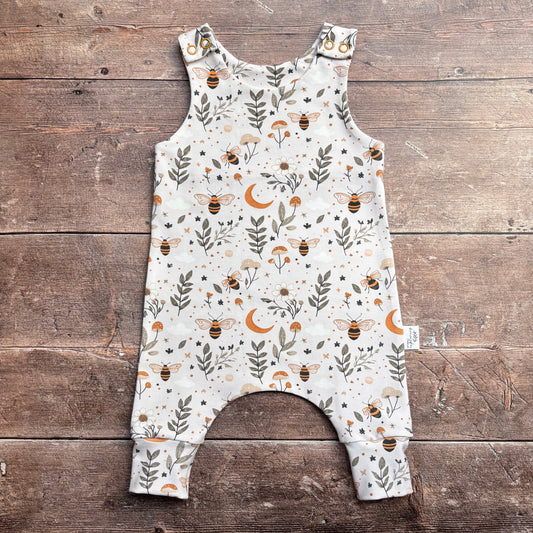 Bees & Moon Child & Baby Full Length Romper