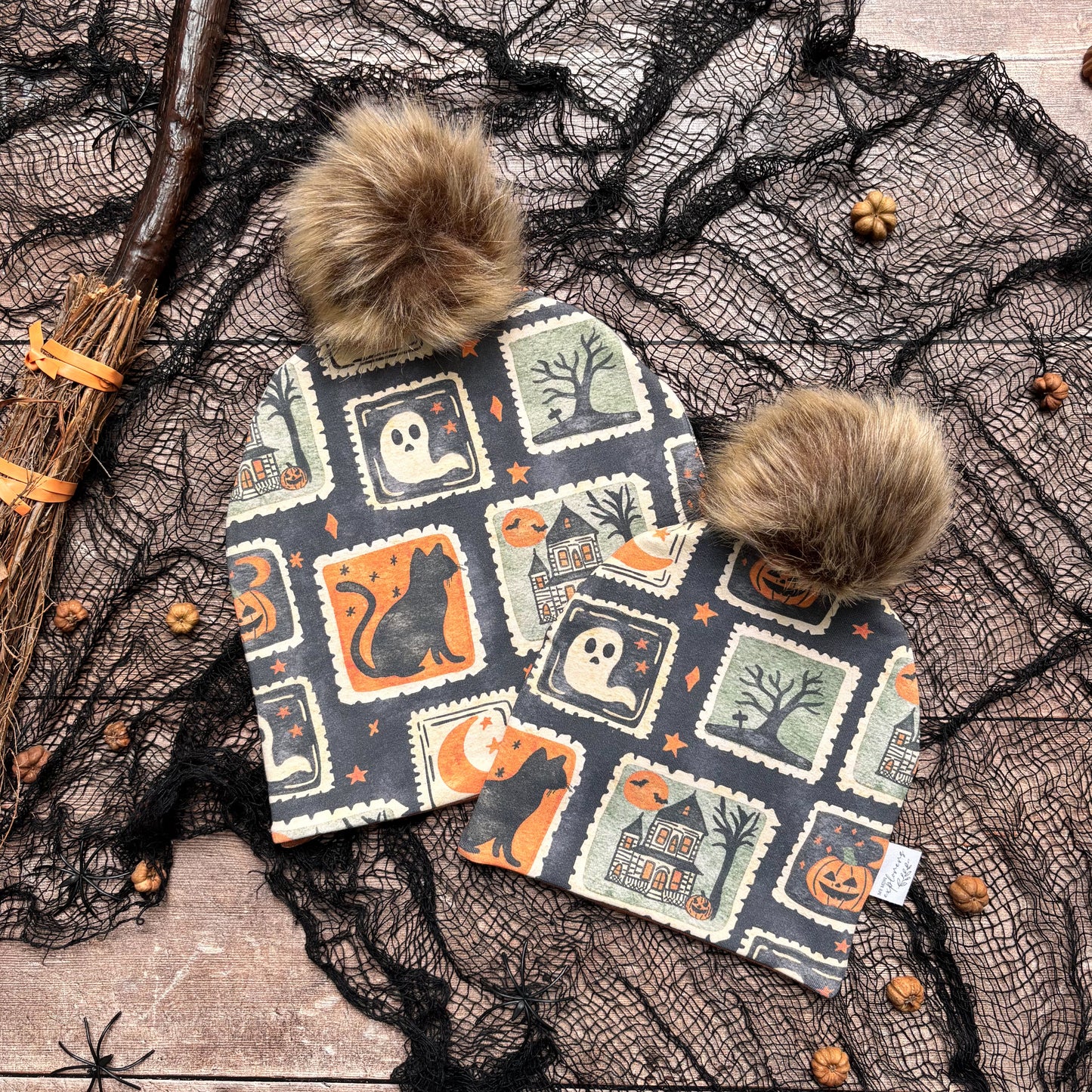 Halloween Stamps Toddler & Child Bobble Hat