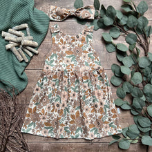 Load image into Gallery viewer, Folk Floral Pinafore Dress 18-24m
