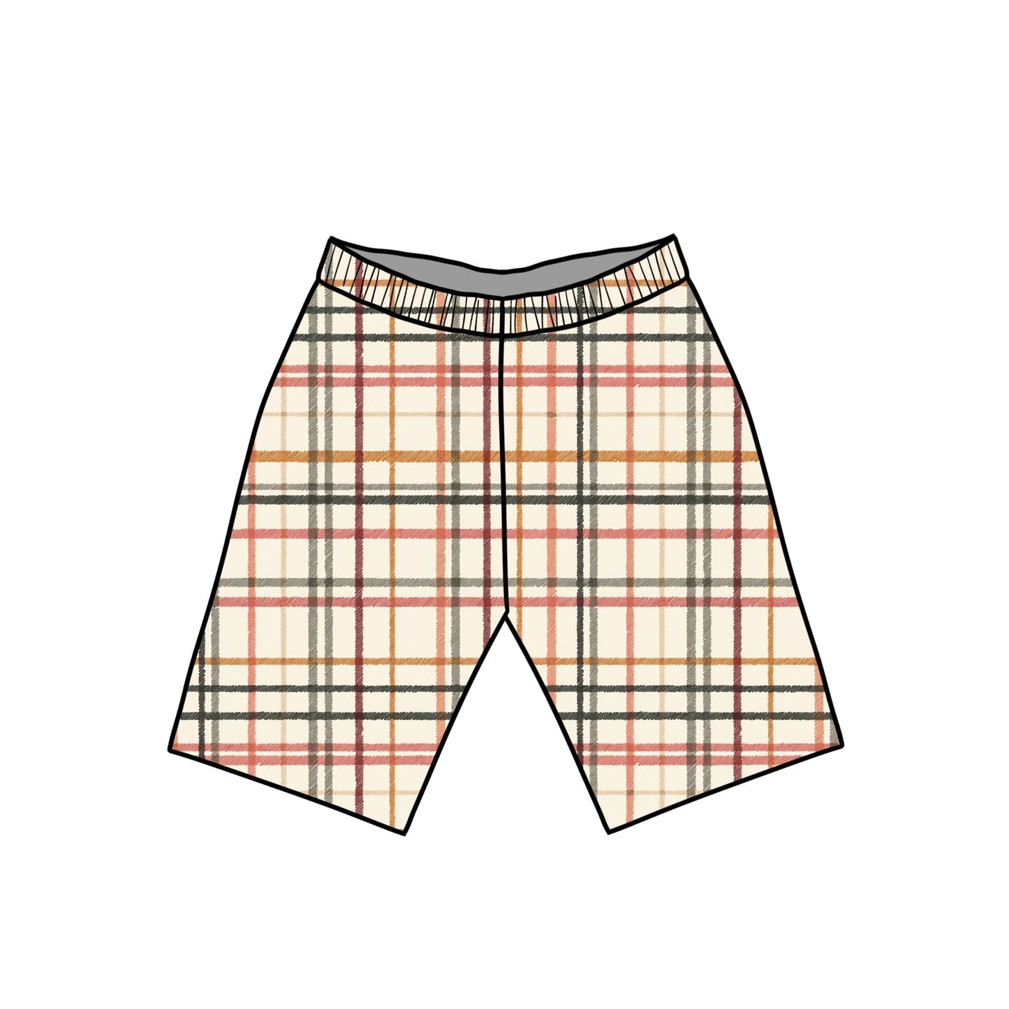 Rustic Plaid Child & Baby Shorts - Rolled or Hemmed