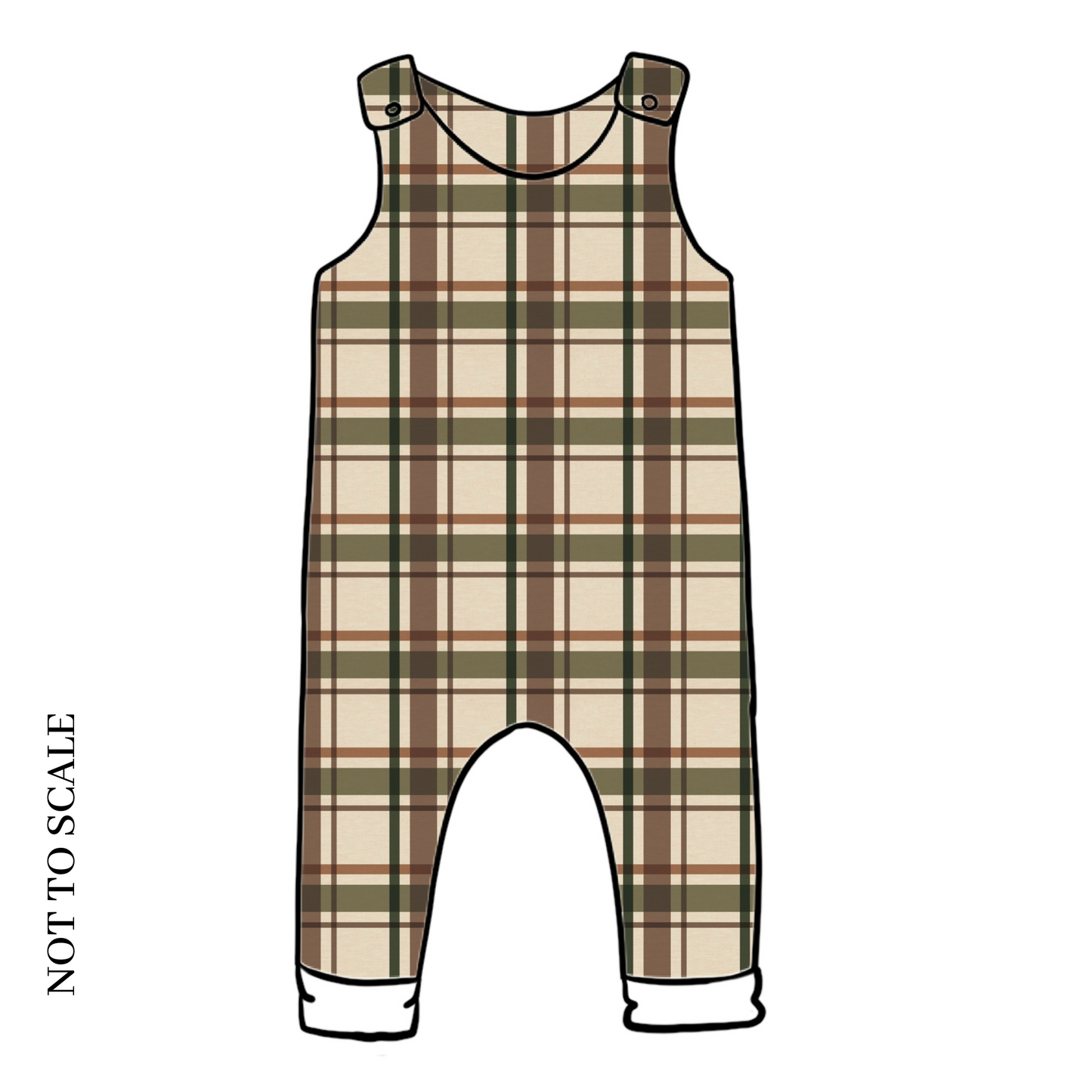 Wild Wood Check Romper