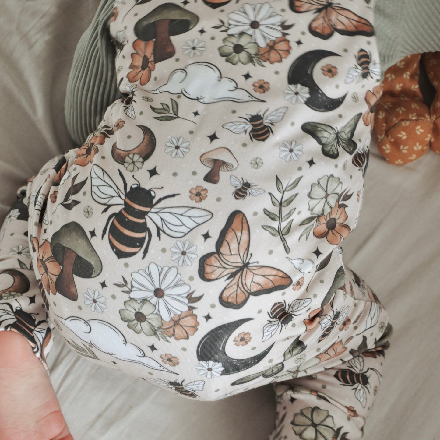 Fall Bees Child & Baby Full Length Romper