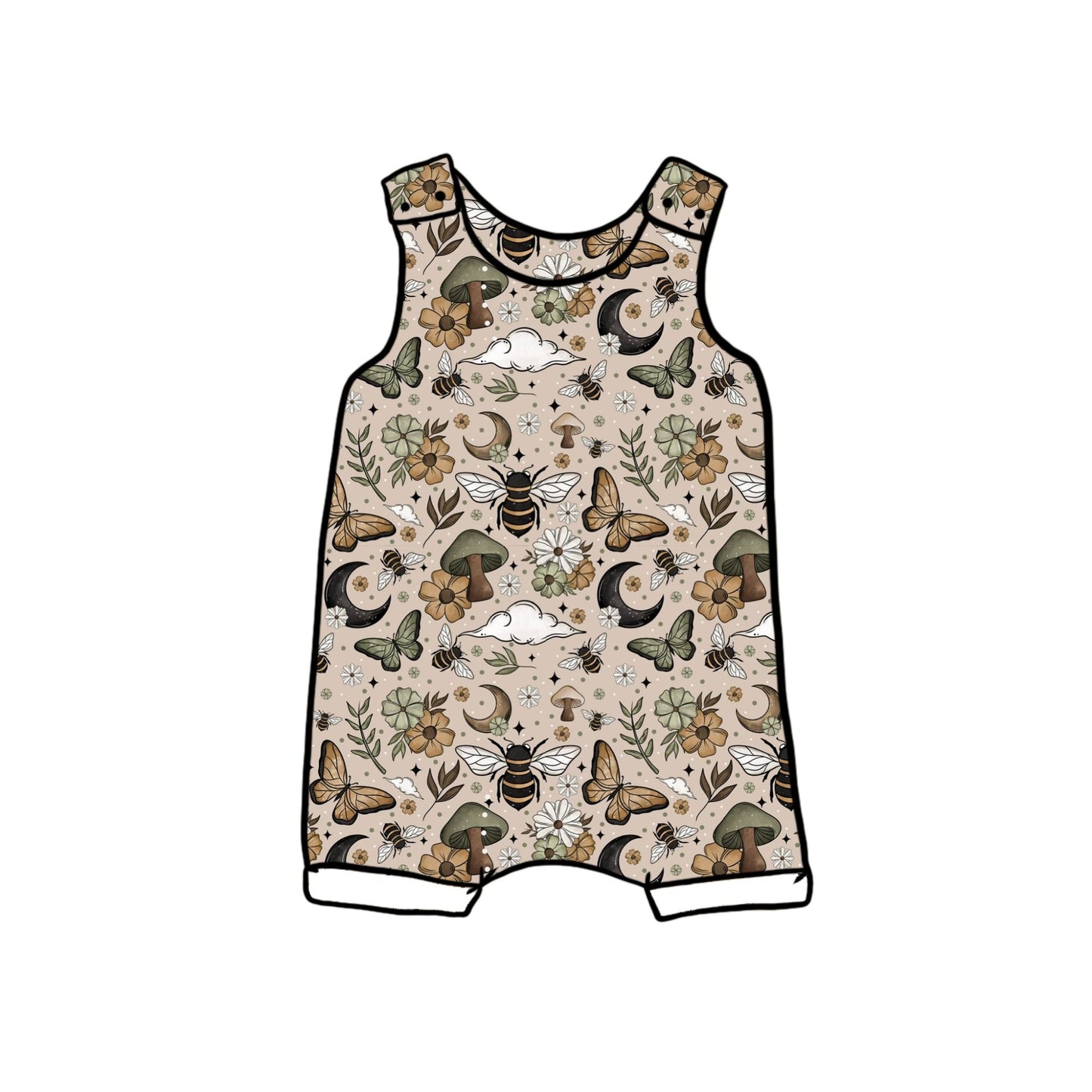 Fall Bees Child & Baby Short Romper