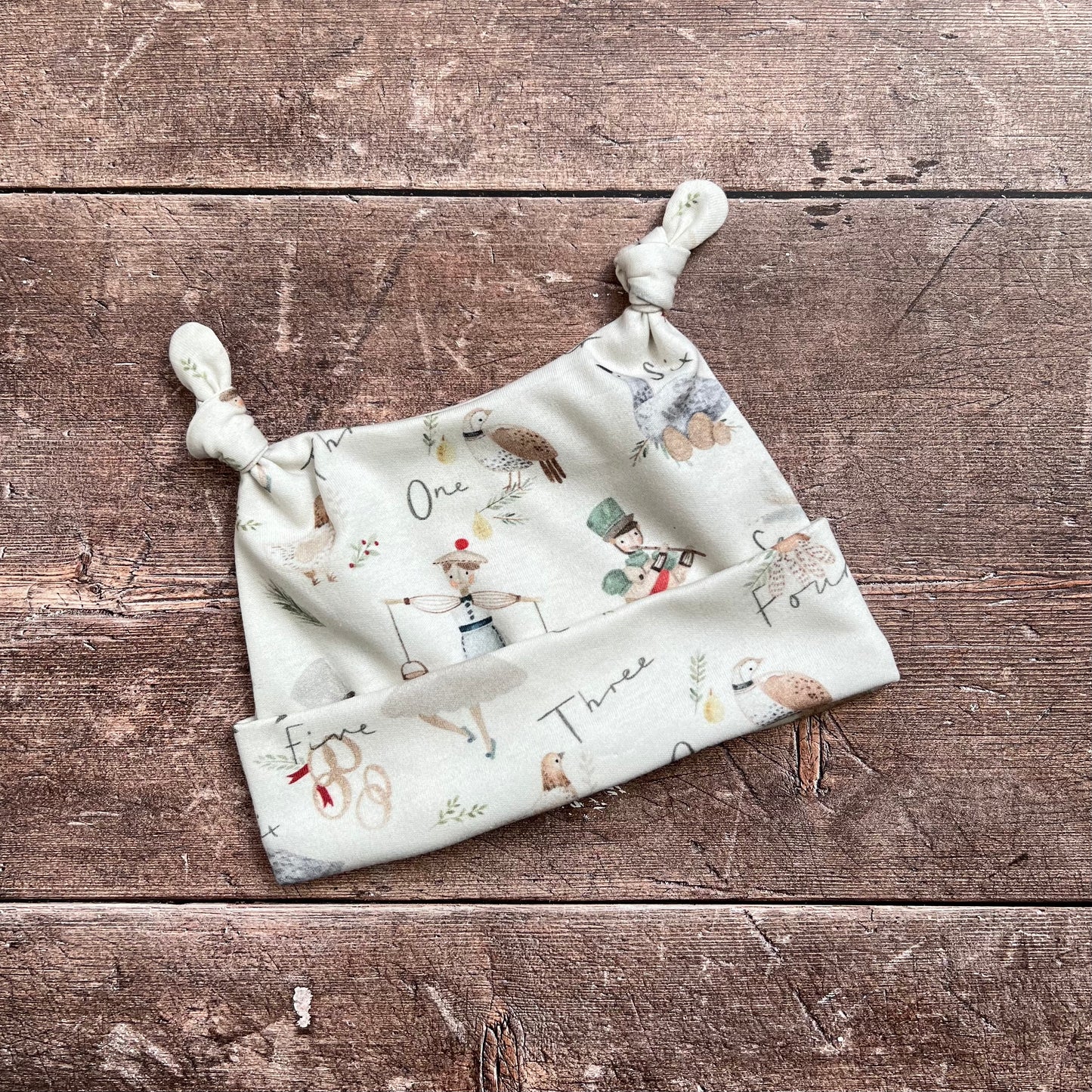 12 Days of Christmas Double Knotted Hat - 6-12m
