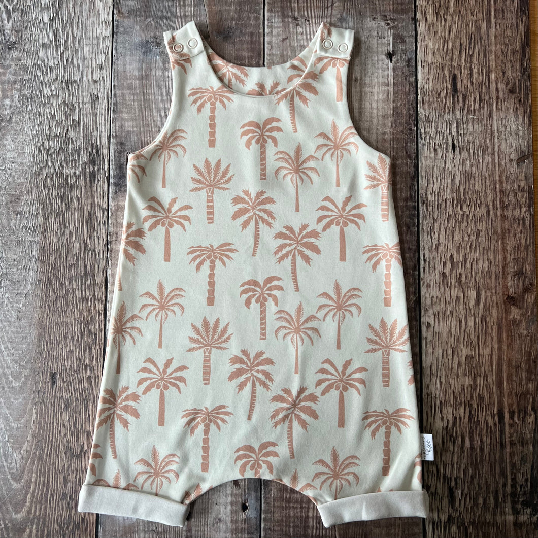 Perfectly Imperfect Palm trees Short Romper 12-18m