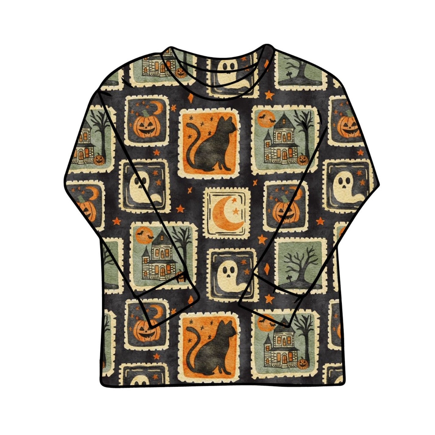 Halloween Stamps Child & Baby Long Sleeve T-Shirt